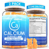 EnvyCure Calcium Gummies bottle showing orange flavor for daily bone support.