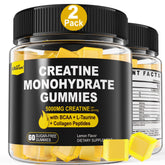 EnvyCure Creatine Gummies lemon bottle display for daily supplement