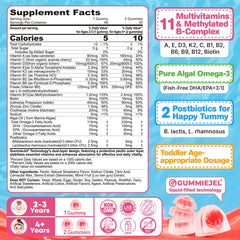 EnvyCure omega-3 algae DHA/EPA gummies supporting brain development.
