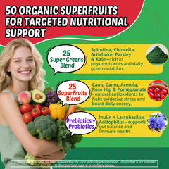 EnvyCure Super Greens jar with gummies ready to take for daily energy