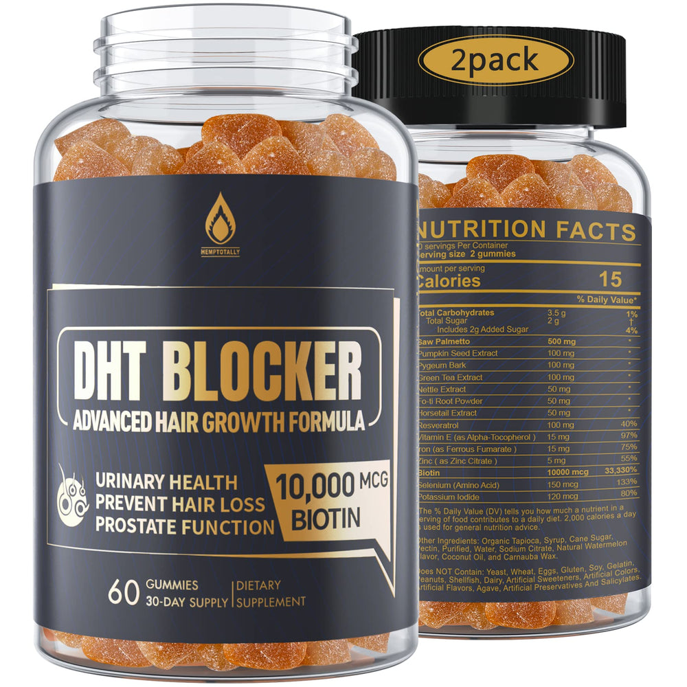 EnvyDeal DHT Blocker Gummies bottle highlights daily hair health support.
