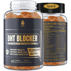 EnvyDeal DHT Blocker Gummies bottle highlights daily hair health support.