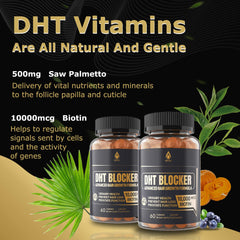 EnvyDeal DHT Blocker Gummies close-up reveals chewable texture for easy daily use.
