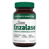 ENZALASE bottle showing 12 enzymes for daily digestion