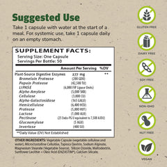 ENZALASE capsules being poured for easy at-home or on-the-go use
