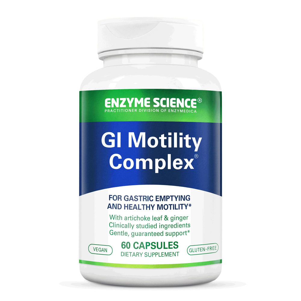 Enzyme Science GI Motility Complex bottle front supports gut comfort and transit.