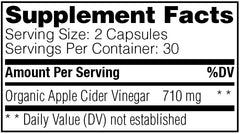Enzymedica Apple Cider Vinegar with Mother in easy capsules.