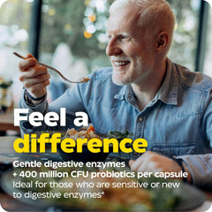 Bacillus subtilis DE111 label on probiotic bottle highlights studied strain.