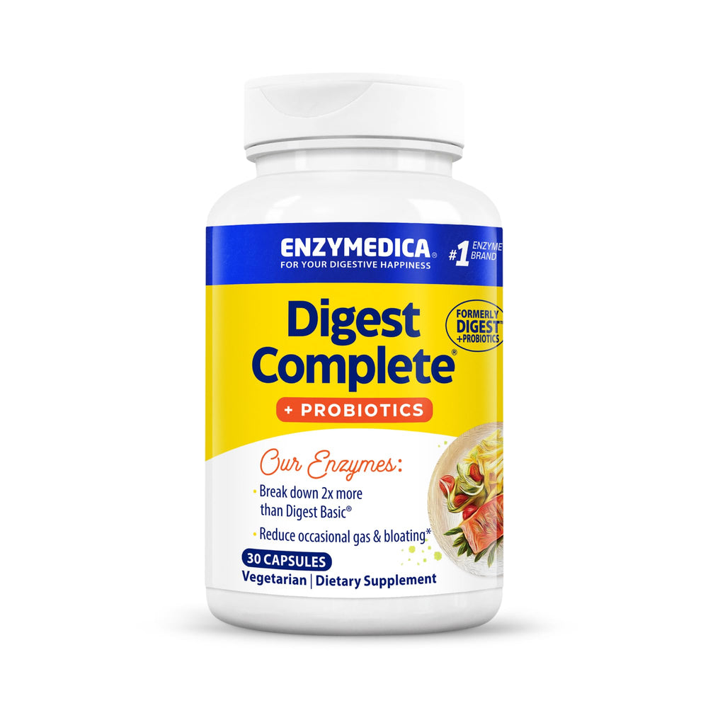 Enzymedica Digest Complete bottle front for easy mealtime digestive support