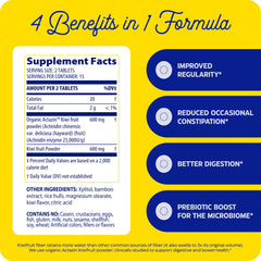 Close-up of Enzymedica Kiwi Regularity tablets for regularity
