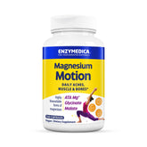 Enzymedica Magnesium Motion bottle front highlights three magnesium forms for daily support.