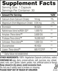 Enzymedica Natto-K capsules being poured for convenient daily dosing.
