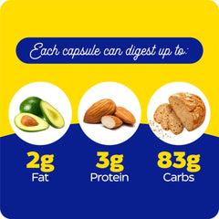 VeggieGest label graphic emphasizes 12-enzyme blend for meals.