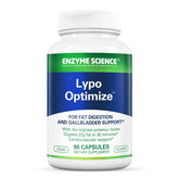Enzyme Science Lypo Optimize bottle front view highlighting fat digestion support