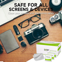 EOTW: paño microfibra incluido para pulir pantallas tras la limpieza.