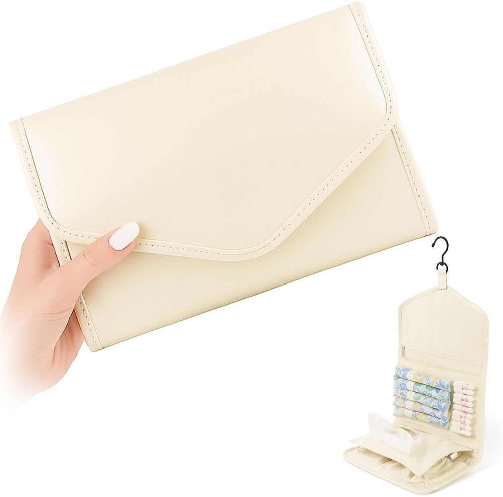 EPEDAL24 sanitary napkin storage bag with four compartments for easy organization on the go.