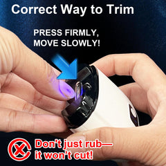 Epinovo electric nail clipper with three-speed control for versatile use