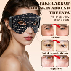 Epinuo eye mask showing five adjustable intensity levels for comfort.