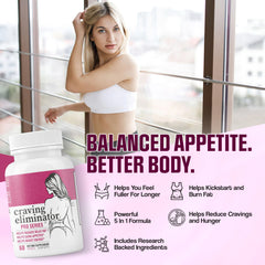 EPN Craving Eliminator Pro capsules closeup showing convenient daily-use supplement