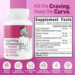 EPN Craving Eliminator Pro label closeup with clean ingredients