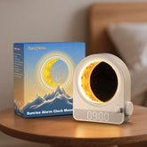 Epochleno Sunrise Alarm Clock front view with soft glow for a calmer morning routine.