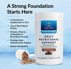 Equilife Daily Nutritional Support 15g vegan protein powder for workouts