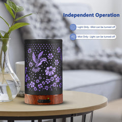 EQUSUPRO diffuser shows 7-color ambient light for mood setting.