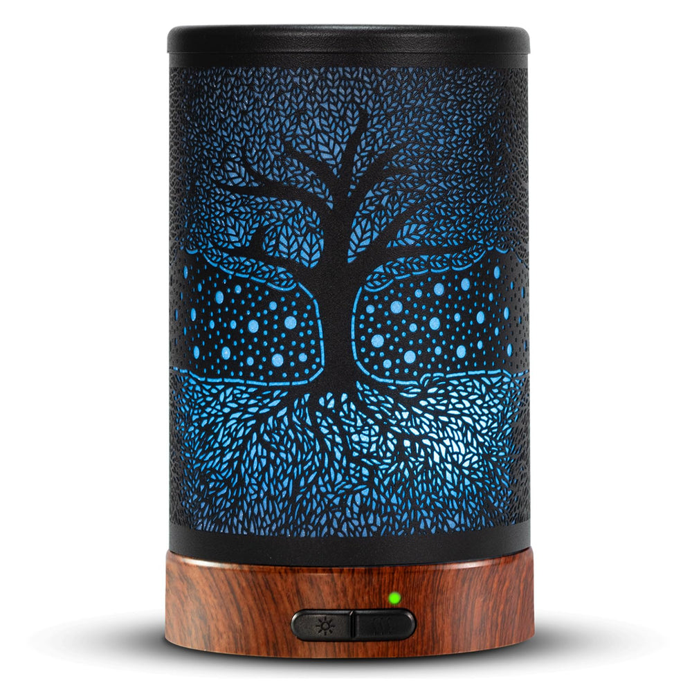 EQUSUPRO Aromatherapy Diffuser 150ml top view on desk, compact home scent for workspace.