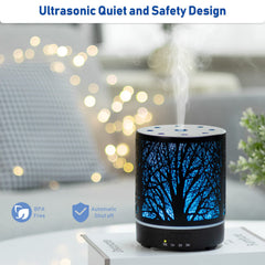 EQUSUPRO diffuser with warm glow night light in a cozy corner