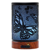 EQUSUPRO essential oil diffuser with black metal top for elegant aromatherapy