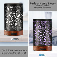 EQUSUPRO ultrasonic diffuser with night-light creates a calming bedside ambiance.