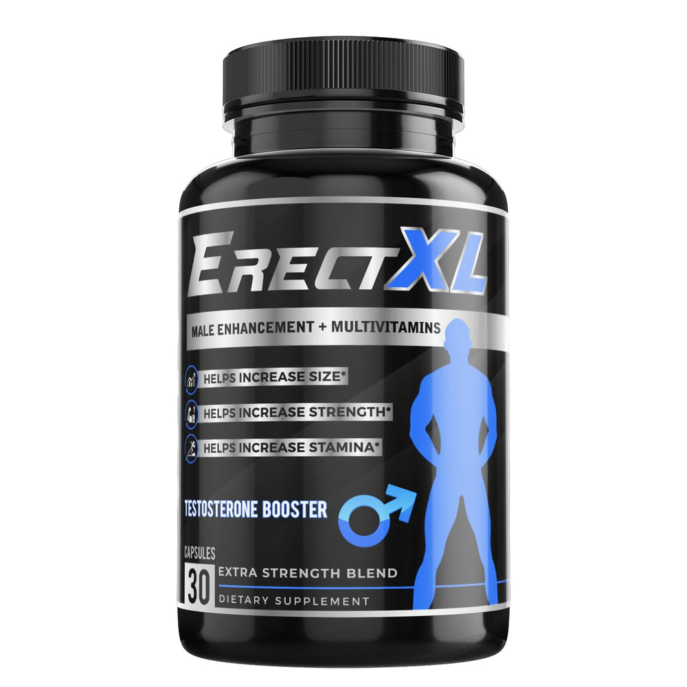ErectXL multivitamin bottle supports daily vitality and overall wellness.