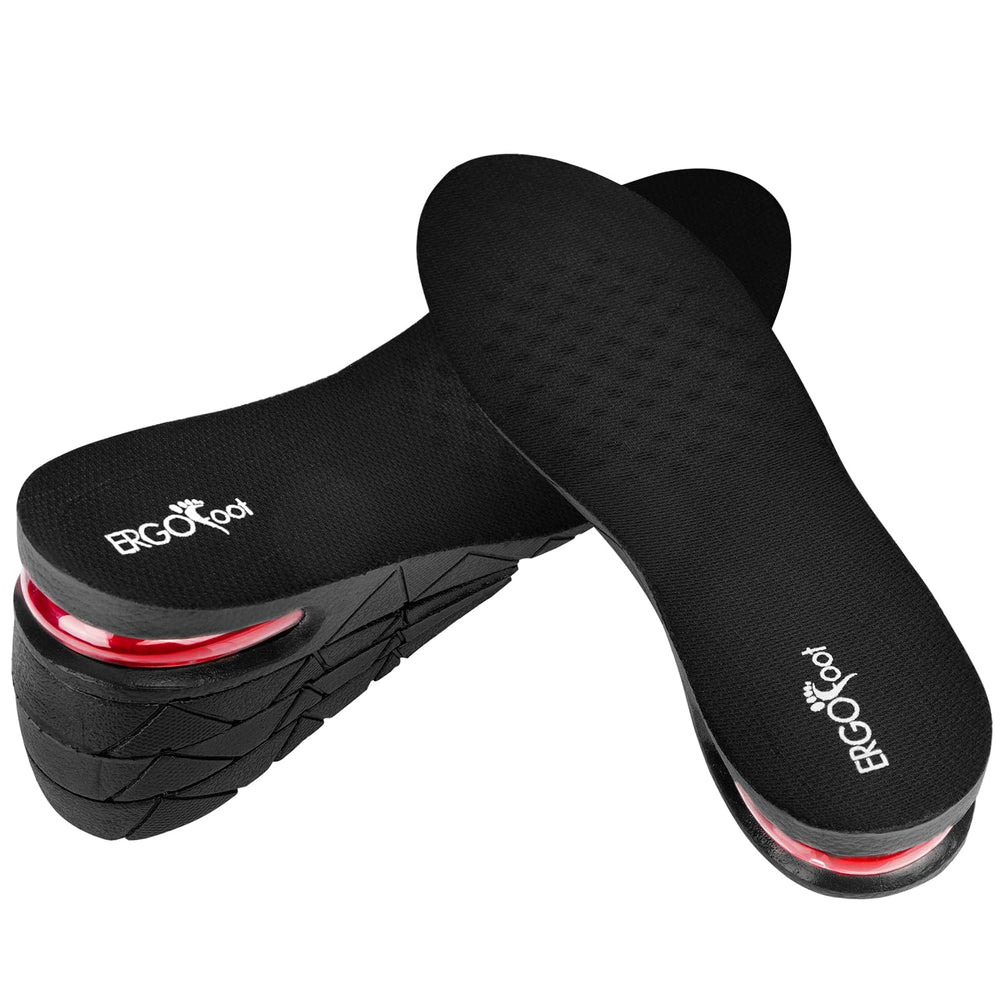 ERGOfoot 1.2 inch height insole lift for subtle elevation in daily wear