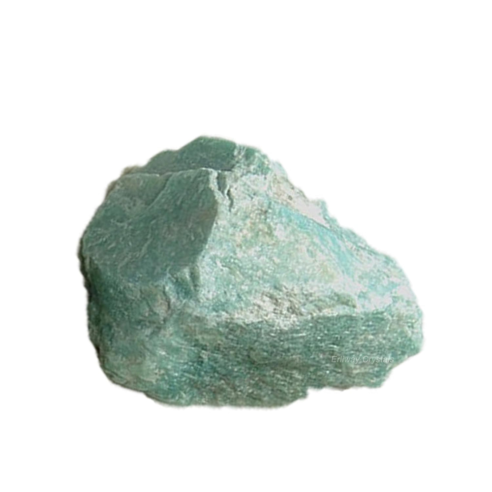 Erliway Amazonite raw crystal, large 1.25-2 inches, ideal for display and meditation