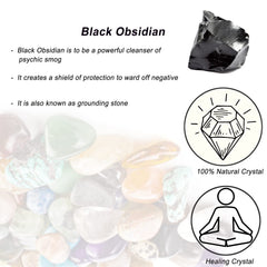 Natural inclusions and pits in Erliway Black Obsidian highlighting authenticity