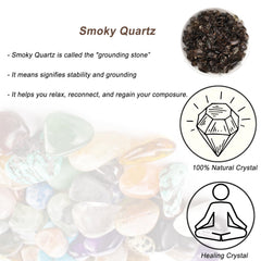 Erliway smoky quartz chips aquarium décor closeup, for color and texture in tanks.