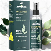 EROSMILE eucalyptus shower spray bottle close-up for a refreshing morning routine