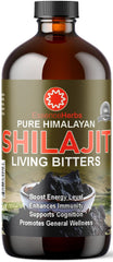 Essence Herbs Shilajit Bitters bottle with pour for digestion support.