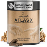 Essencraft Atlas X bottle front signaling energy and stamina support.