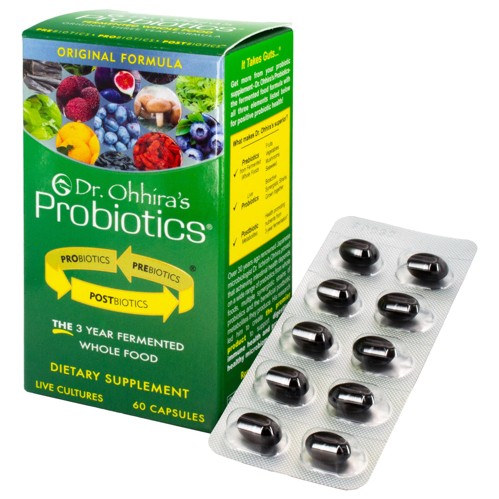 Essential Formulas Dr. Ohhira’s bottle pour showing daily probiotic use