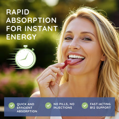 Essential Source B12 strip dissolving under tongue for rapid absorption