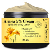 Essentially KateS Arnica 5% Cream bottle for soothing, quick absorption after activity