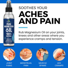 Applying EssentiallyBased magnesium spray to shoulders for a calming feel