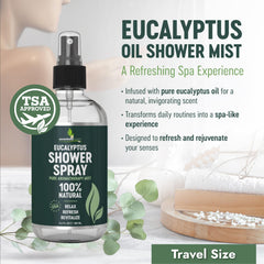 EssentiallyBased steam-room aroma mist bottle for shower or sauna use.