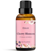 Esslux Cherry Blossom essential oil bottle close-up for home fragrance and DIY blends.