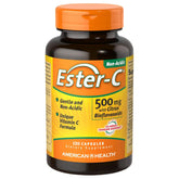 Ester-C bottle front showing gentle daily Vitamin C for broad immune support