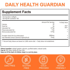 ESTHFGPSV pumpkin seed oil softgel capsules ready for easy daily use.