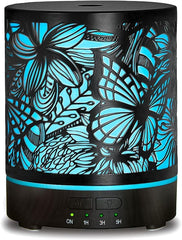 ESTINHOME diffuser showcases butterfly and flower design with decorative aroma diffusion