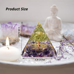 EternalOrgone Tree of Life amethyst close-up; supports energy balance and healing