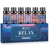 Ethlauff Relax Diffuser Oil Stress Relief bottle with lemongrass and bergamot notes for calm focus